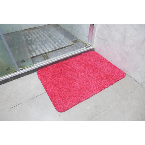 Household Microfiber Floor Mat Ruby